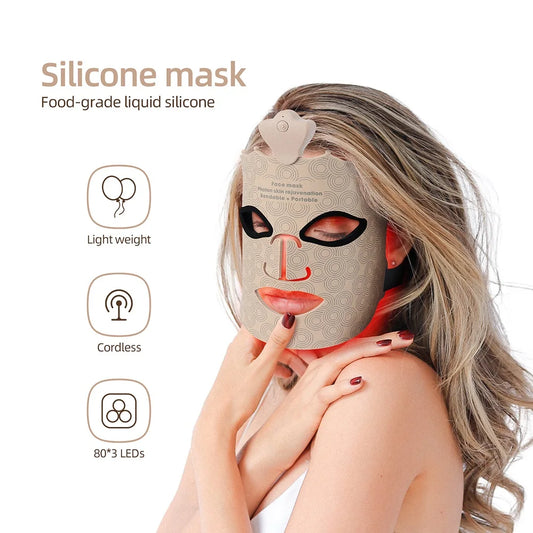 7 Colors Photon Silicone Face LED Mask – Transform Your Skin with Cutting-Edge LED Therapy! 🌟